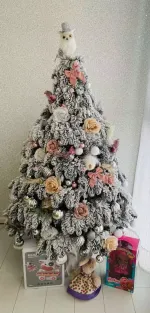 Заснеженная елка «Камчатская» (Литая+пвх) 180 см / 1.8 м