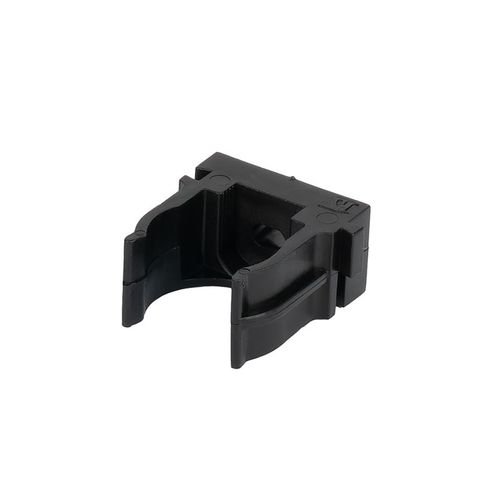 Крепеж-клипса для трубы 20 мм прямого монтажа черная 100 шт