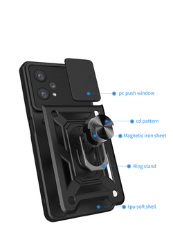 Чехол с кольцом Bumper Case для Realme 9 Pro+