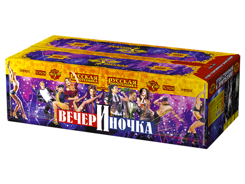 ВечерИночка 0,8",1,0",1,2", 1,5"  х 222 залпов,1/1, шт