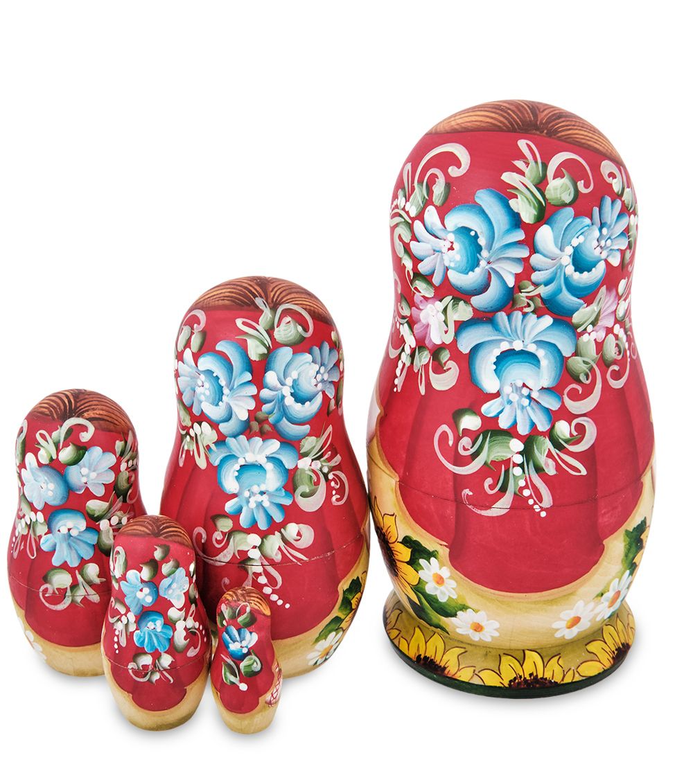 Народные промыслы МР-16/35-A Матрешка 5м «Мария с подсолнухами» бол.