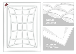 Одеяло легкое кассетное 200х220 German Grass Non-Allergenic Premium Grass