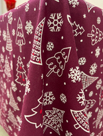 Скатерть "Новогодние елочки" без пропитки