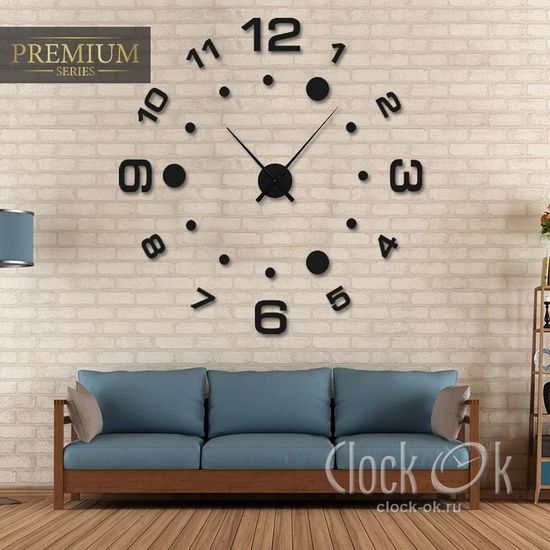 Настенные 3D часы Radius