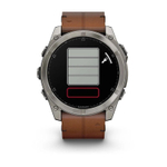 Умные часы Garmin Fenix 8, 51 мм, AMOLED, Sapphire bare Titanium, black with chestnut leather band plus graphite silicone band