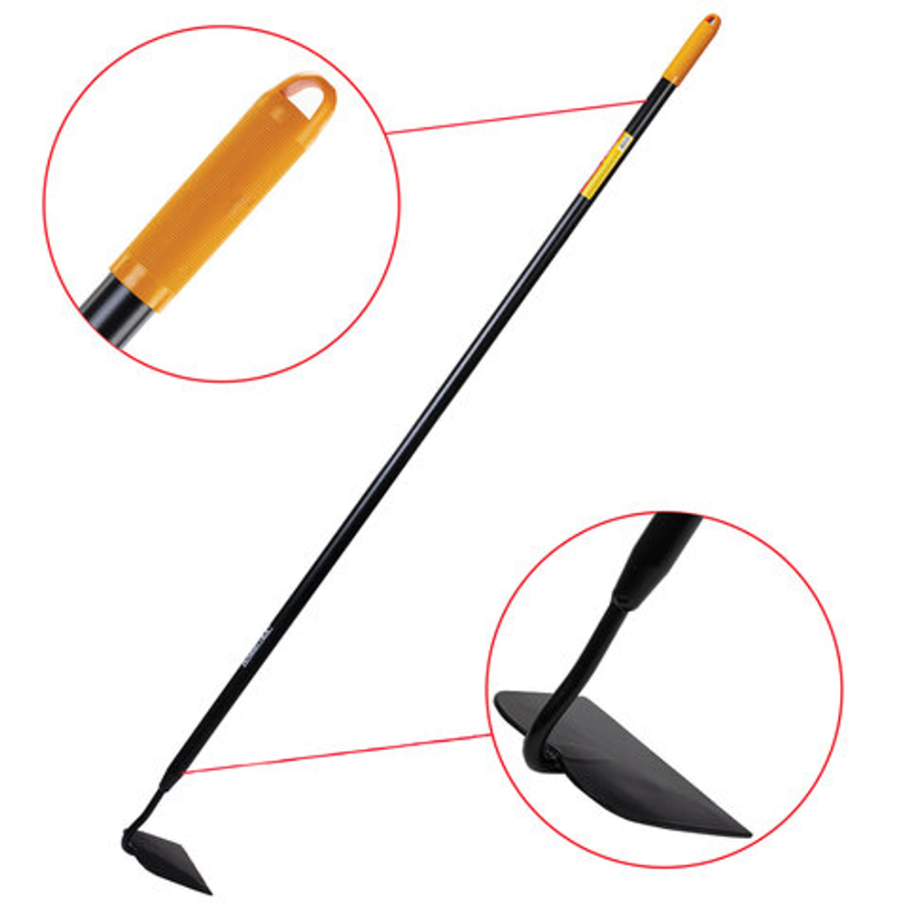 Тяпка цельнометаллическая 16х12 см, ОБЩАЯ ДЛИНА 150 см, черенок сталь, RABBITEX (РАББИТЕКС) "LONG HANDLE", 700496