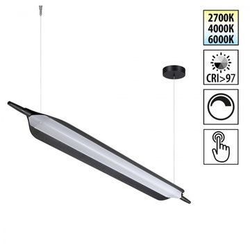 Светильник подвесной диммируемый со сменой цв.температуры (сенсор) 32W 2700К-6000К 359544 черный ALA Novotech