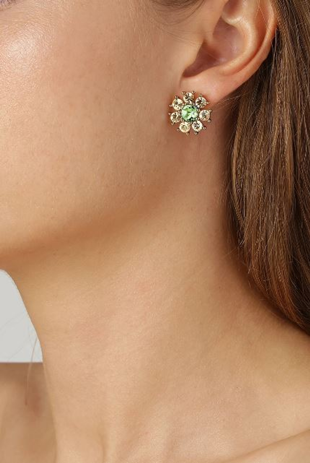 Серьги Dyrberg Kern AUDE SG L.GREEN/GOLDEN 440041