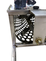 Дробилка с ГРЕБНЕОТДЕЛИТЕЛЕМ механическая Умница УИМН-600кг-ЛБ, НОВИНКА! нержавейка с регулировкой вальцов для винограда, ягод, фруктов