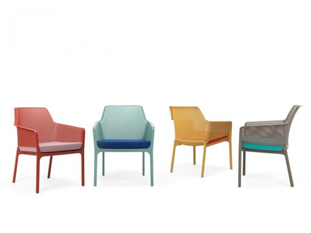 Кресло пластиковое, Nardi Net Relax, коралловый