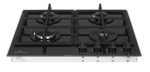 Поверхность варочная  ДеЛюкс GG4_750229F-060 (черн.стекло газ/к., 51*60) Россия