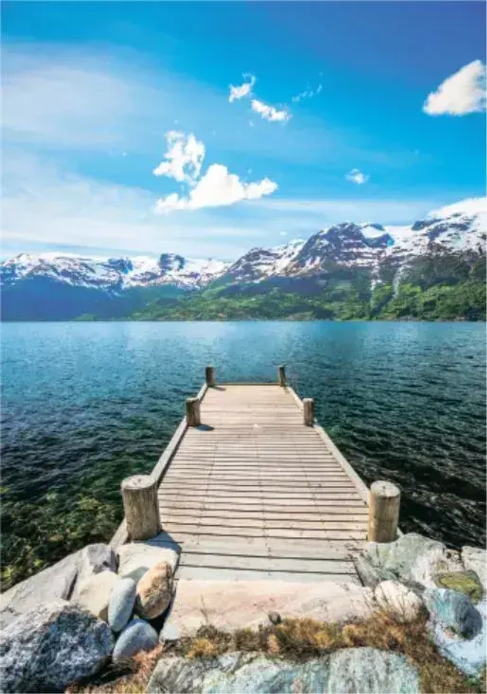 Фотообои "Симфония" бумажные Природа Норвегии 140*200 см.