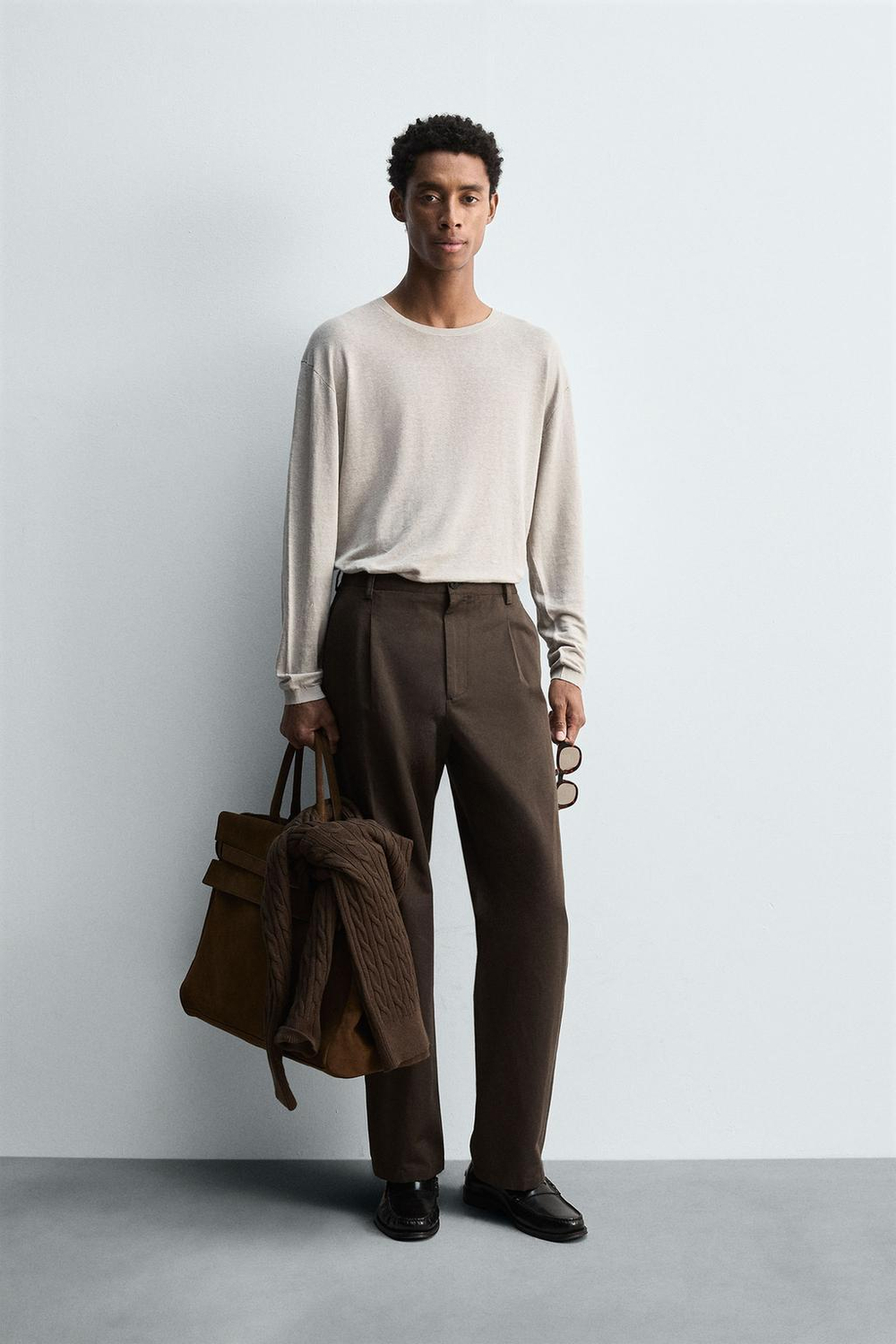 ZARA ЛЕГКИЙ ДЖЕМПЕР, АНТРАЦИТОВО-СЕРЫЙ