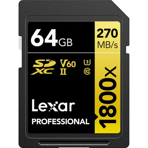 Lexar Professional 1800x UHS-II SDXC 64 Gb