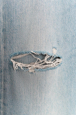 ZARA ДЖИНСЫ TRF WIDE LEG С НИЗКОЙ ПОСАДКОЙ И ПОТРЕПАННОСТЯМИ, СЕРО-СИНИЙ