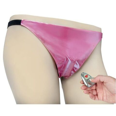 Розовые трусики с виброэлементом на дистанционном пульте (Размер: S-M-L) (Цвет: розовый)