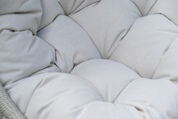 "Севилья" кресло-кокон из искусственного ротанга, цвет светло-серый