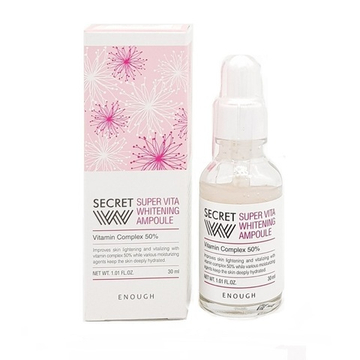 ENOUGH Эссенция для лица с витаминным комплексом осветляющая/Secret Super Vita Whitening Ampoule, 30мл