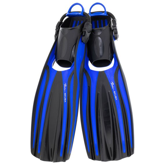 Ласты с открытой пяткой Marlin Scuba (Elastic Bungee Strap) синие