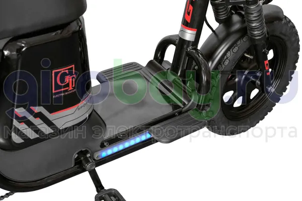 Электроскутер GT U3 1000W (60V/30Ah) железофосфат - Черный фото №14