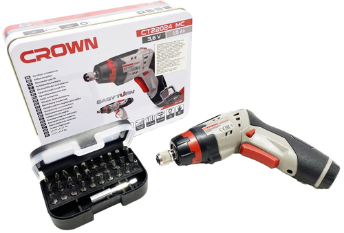 Аккумуляторный шуруповерт Crown CT22024 MC