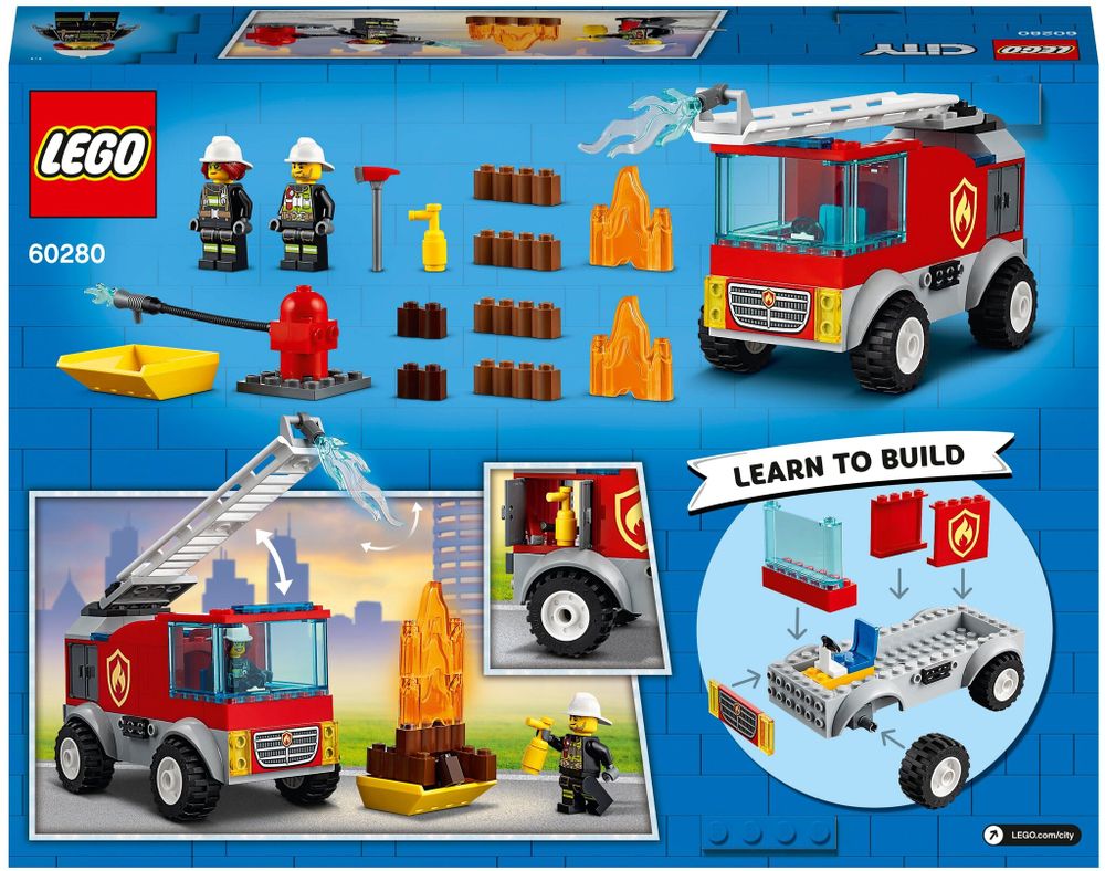 Конструктор LEGO City Fire 60280 Пожарная машина с лестницей