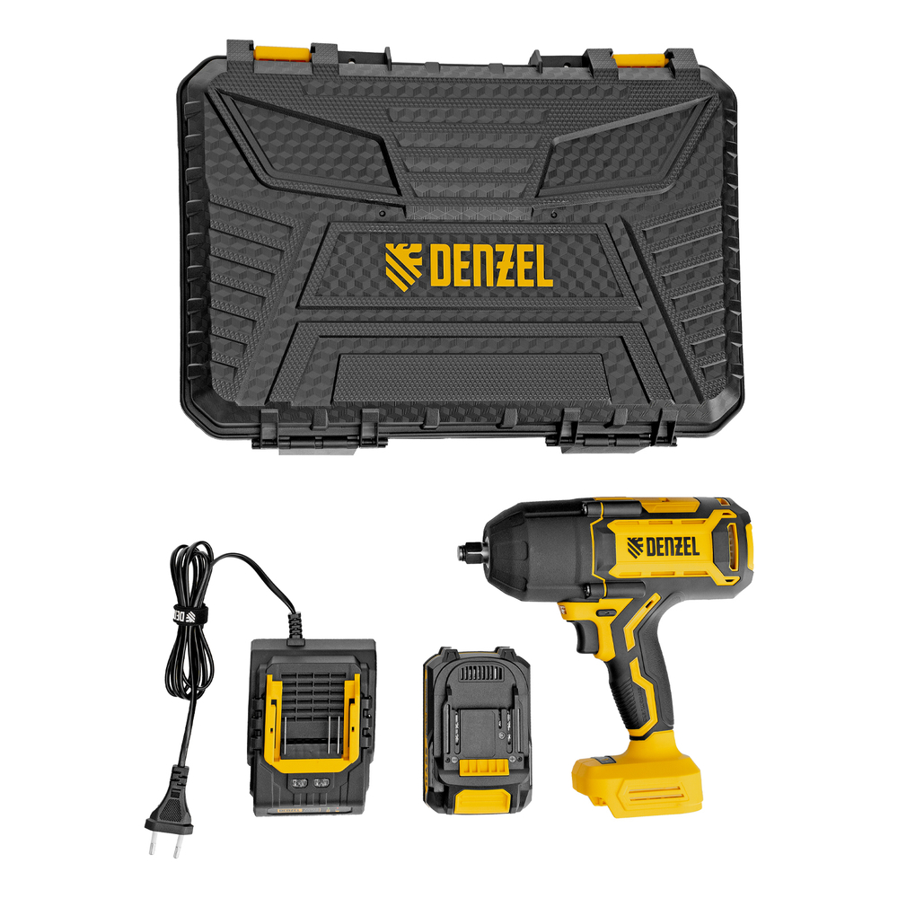 Гайковерт ударный аккумуляторный бесщет. CIWH-BL-20-1000, Li-Ion, 20 В// Denzel