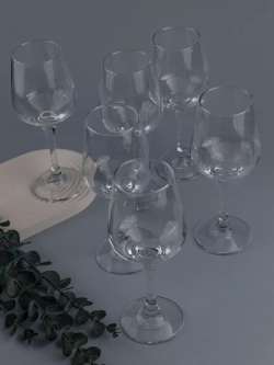 Набор бокалов для вина, 450 мл, 6 шт. прозрачные