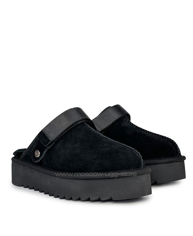 GOLDENSTAR CLOG PLATFORM- Black