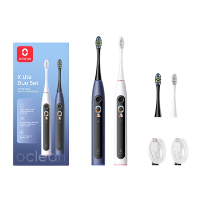 Умная звуковая электрическая зубная щётка Oclean X Lite Duo Set (2 шт.)