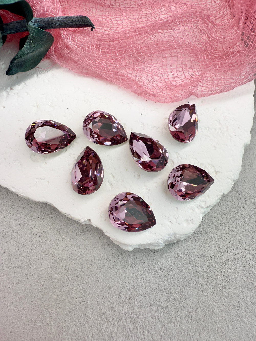 Капля Drop 14*10 мм, Light amethyst