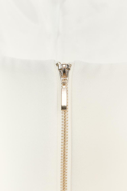 ZARA ЖИЛЕТ-БЮСТЬЕ НА МОЛНИИ, ЭКРЮ