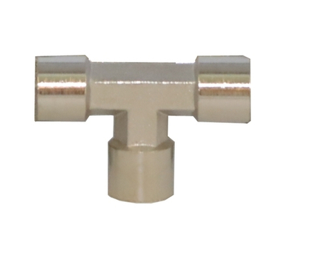 KraftWell KRW-TT14F3 Тройник резьбовой Т-образный F1/4" - F1/4" - F1/4", 1 шт