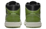 Кроссовки Jordan Air Jordan 1 Mid "Green Black" (Женская размерная сетка)