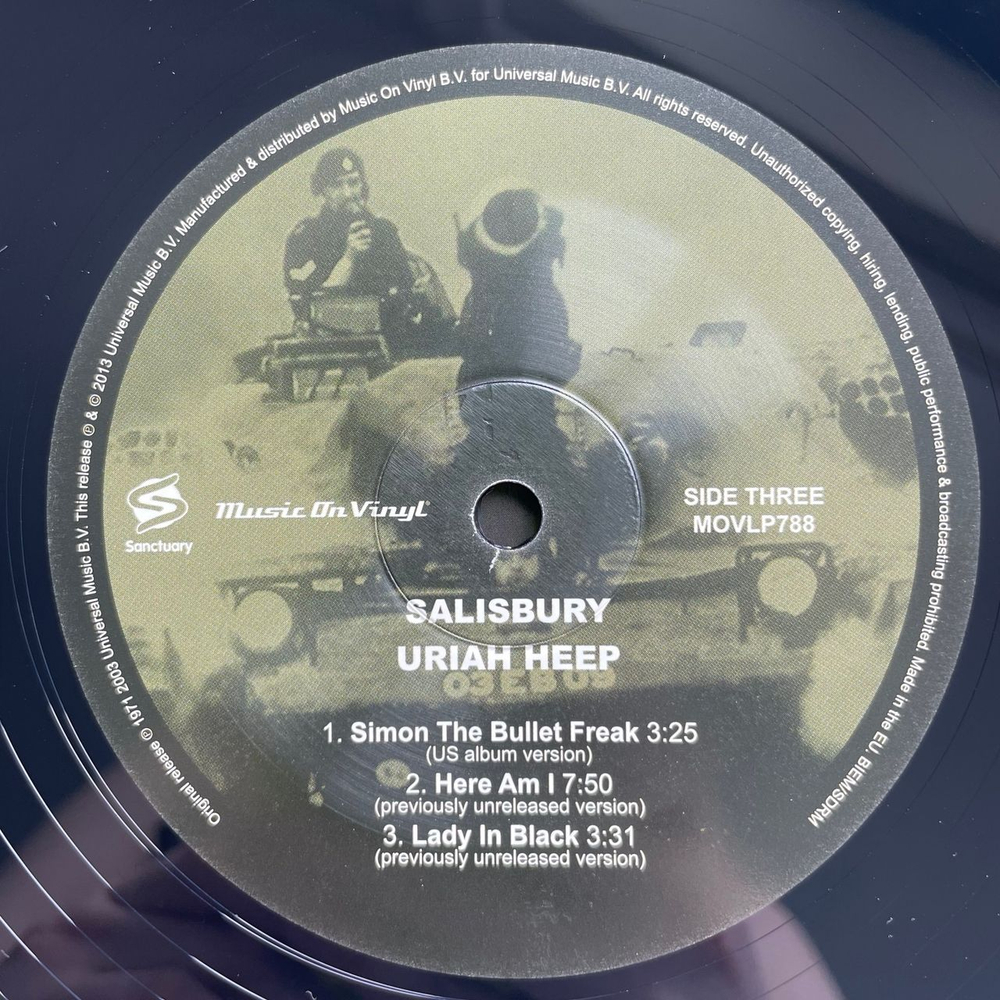 Винтажная виниловая пластинка LP Uriah Heep Salisbury (Европейский Союз 2013)