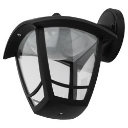 Садово-парковый светильник ЭРА ДБУ 07-8-002 Дели 2 черный 4 гранный настенный IP44 светодиодный 8Вт 3000K