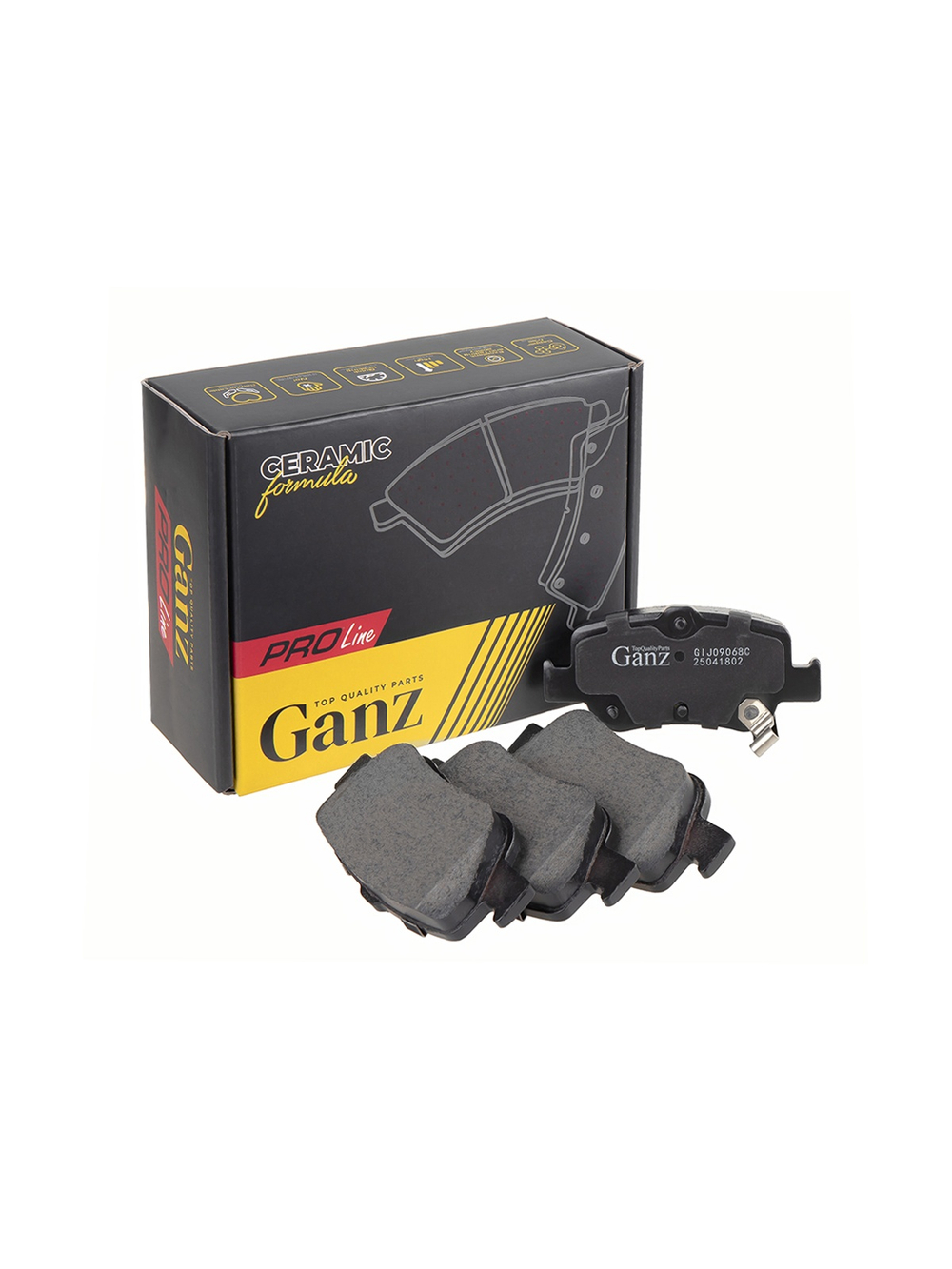 Колодки задние PRO-Line Ceramic TOYOTA Corolla/Auris 06-> GANZ GIJ09068C