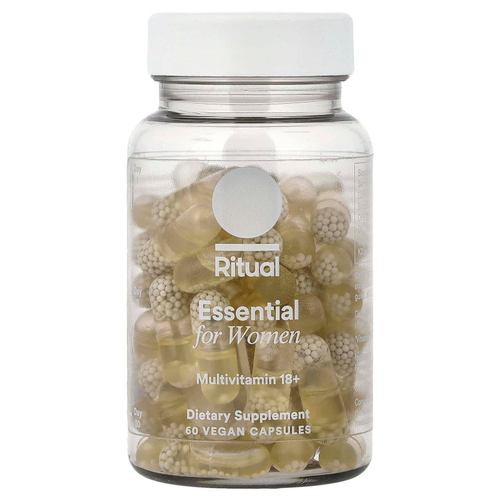 Ritual, Essential for Women, мультивитамины для женщин старше 18 лет, с мятным вкусом, 60 веганских капсул