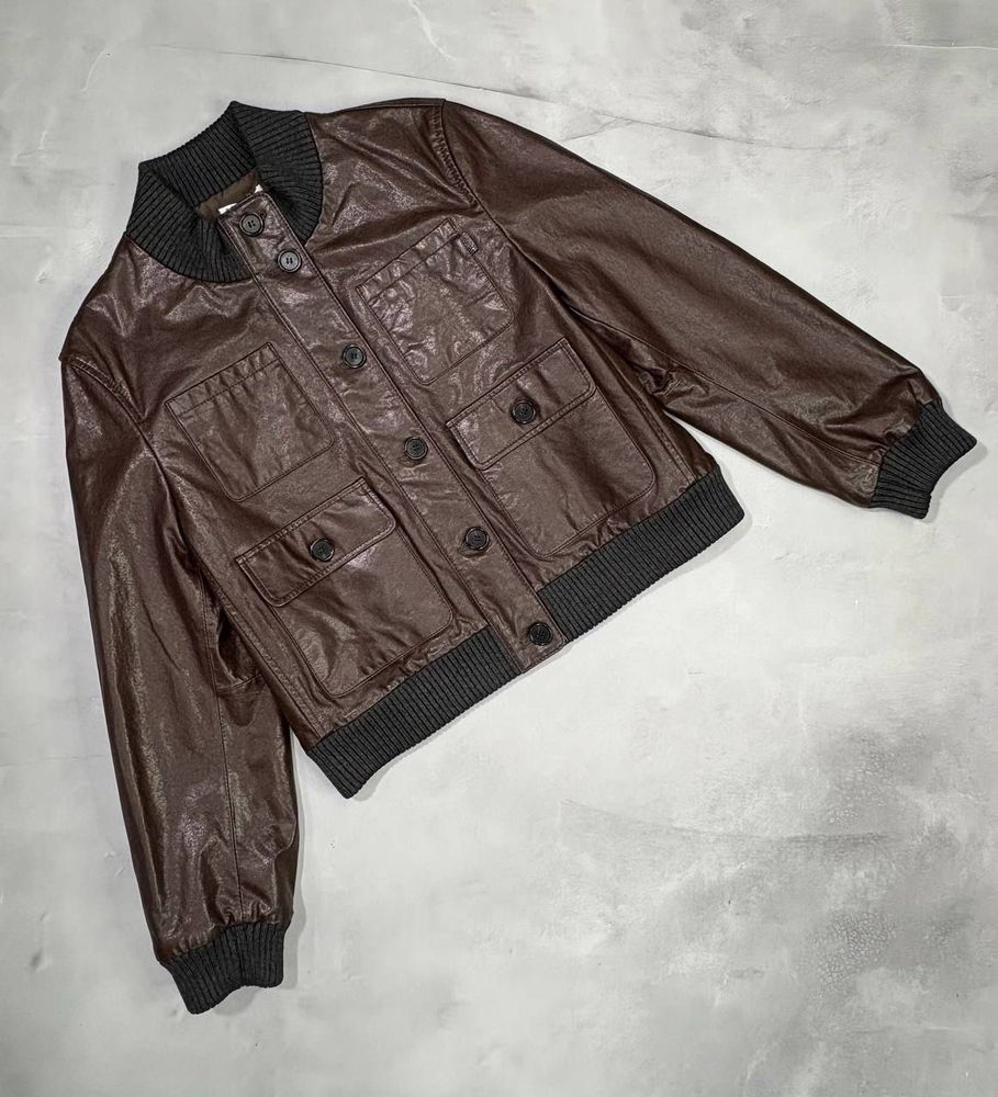 Кожаная куртка Brunello Cucinelli