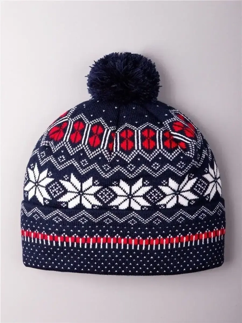 Шапка зимняя вязаная