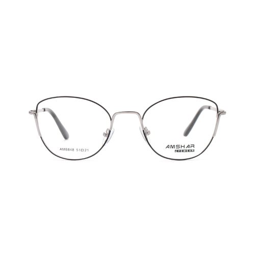 Оправа бабочка Amshar 8848 С6 черная с серебром