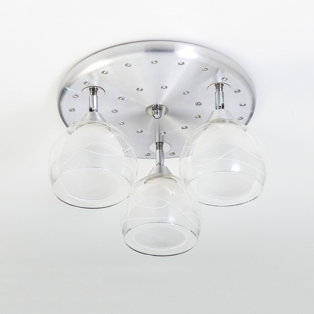 Citilux Самба CL158132 Люстра с поворотными плафонами Алюминий Хром