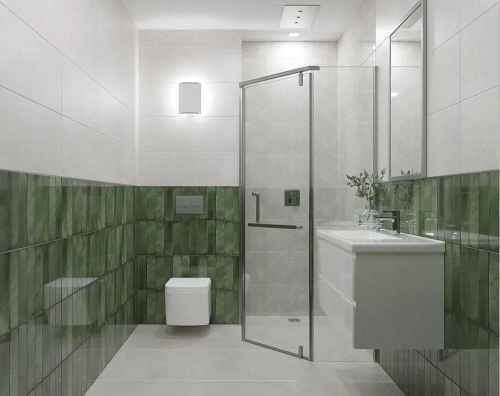 Плитка Настенная Azori Bricks green 31,5Х63 см 1,79 м