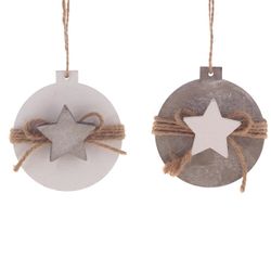 GAEM Украшение новогоднее "Шар со звездой", L8 W2 H8,5 см, 2в.