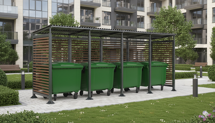 Контейнерная мини-4 дерево без ворот SK00378