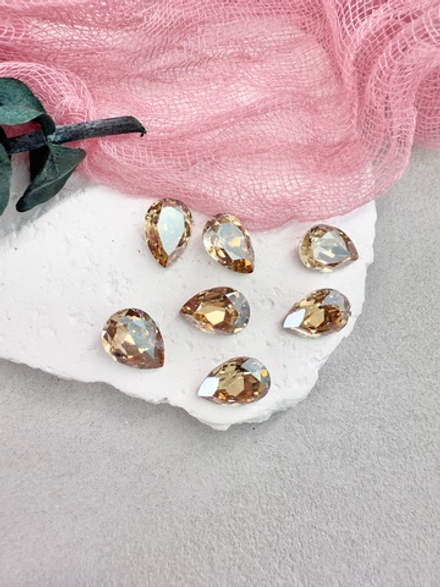 Капля Drop 14*10 мм,Crystal golden light