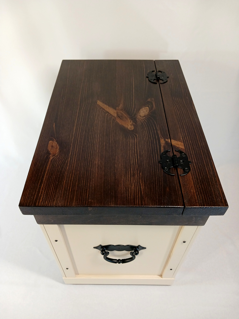 Сундук сиденье (сундук стул) СВЕТЛОГОРЫ пристенный. Бежевый, «палисандр»