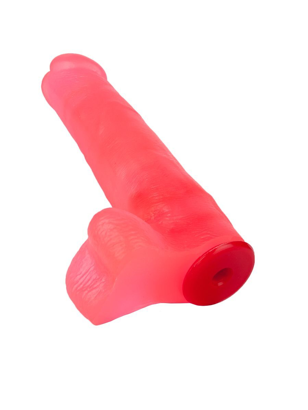 Розовая насадка-фаллос для трусиков Harness - 18 см. (Цвет: розовый)