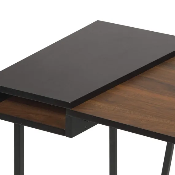 Письменный стол Asger 118х60 см, меламин тёмно-коричневый