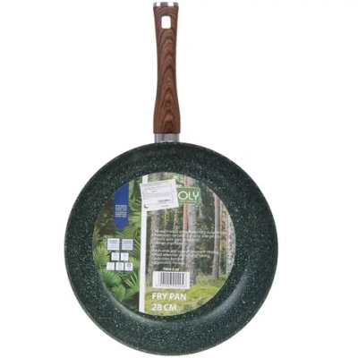Сковорода «BAROLY» GREEN 20см каменная крошка, бакелитовая ручка